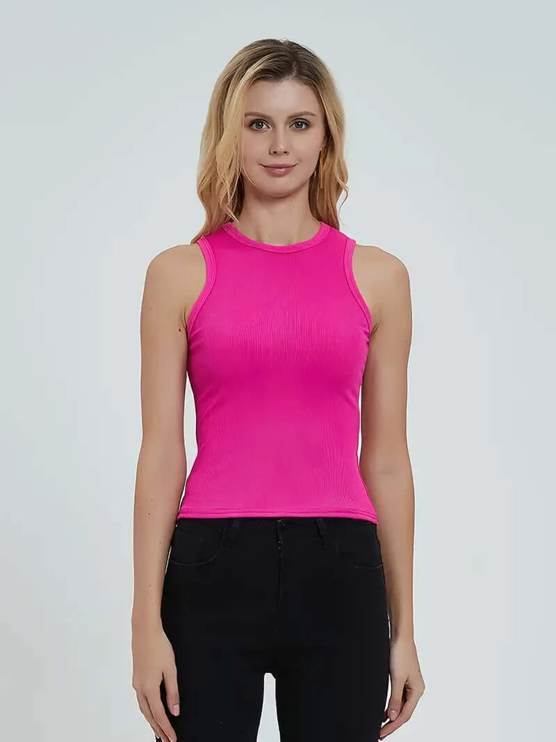 FlexFit Chic Yoga Tank: Your Go-To for Style & Comfort in Active Wear - Dixie Hike & Style