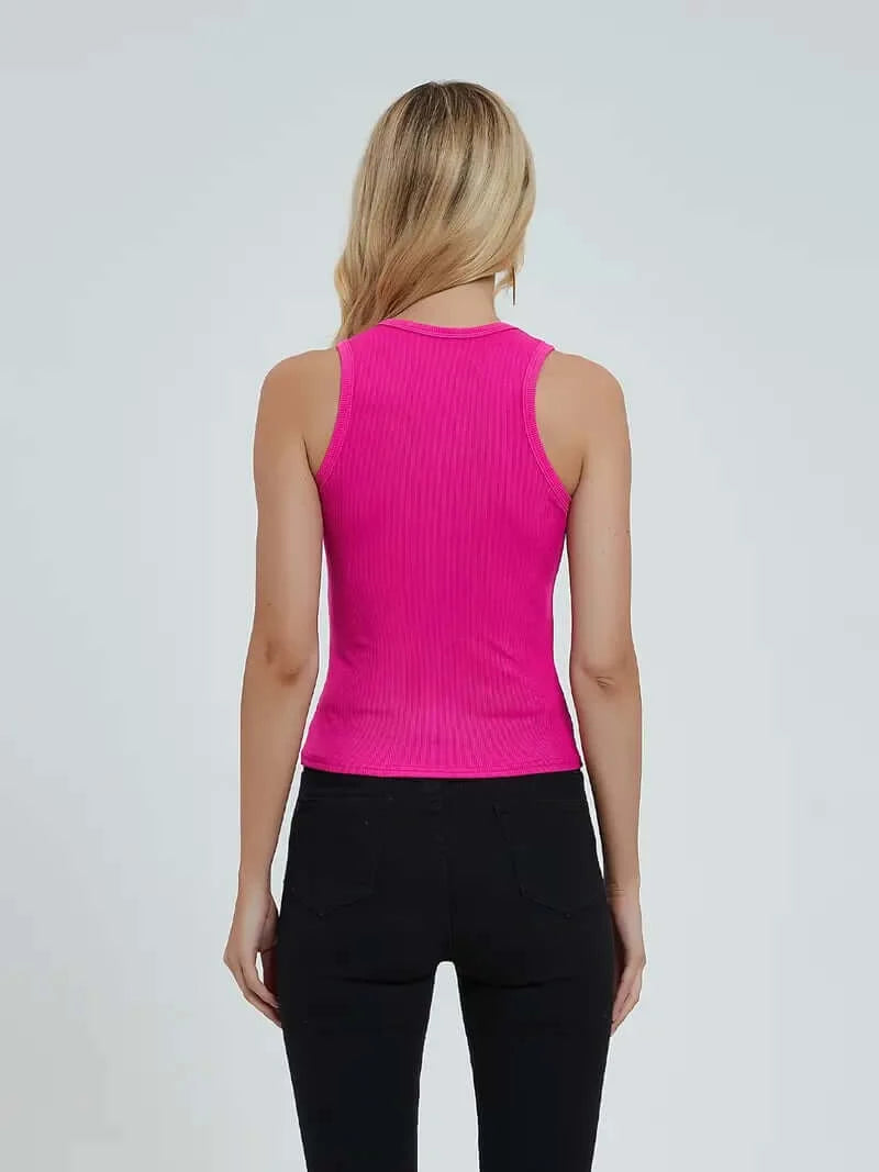 FlexFit Chic Yoga Tank: Your Go-To for Style & Comfort in Active Wear - Dixie Hike & Style