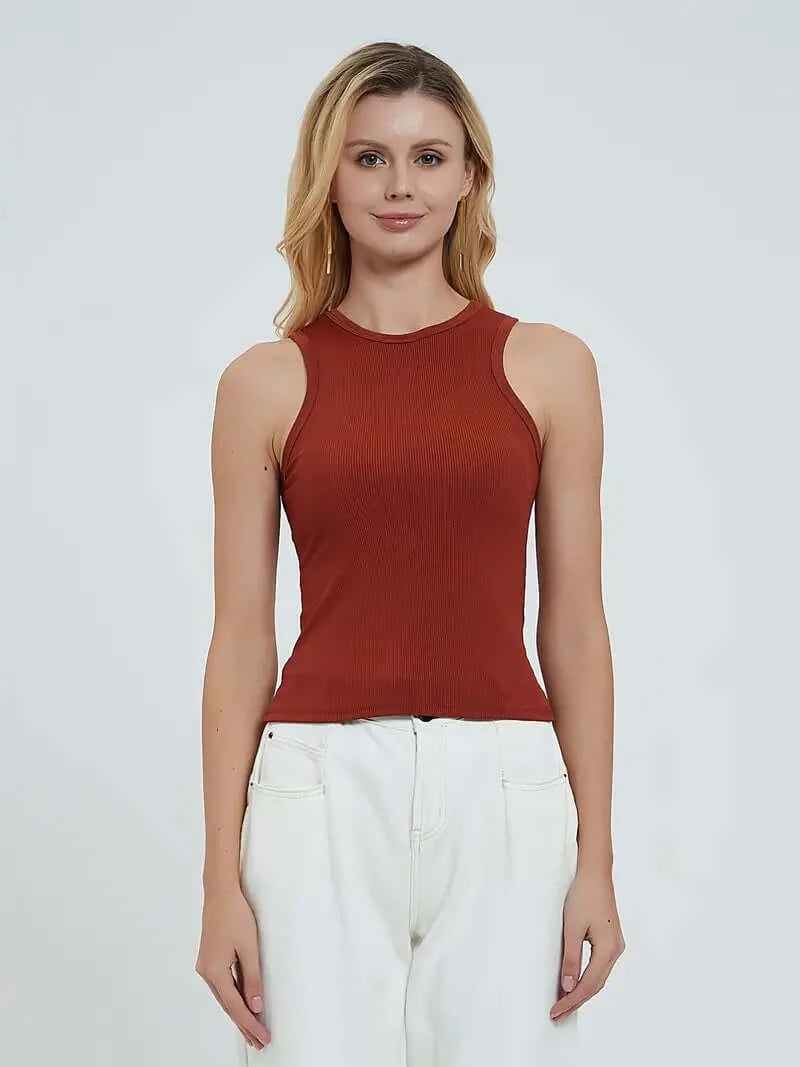 FlexFit Chic Yoga Tank: Your Go-To for Style & Comfort in Active Wear - Dixie Hike & Style