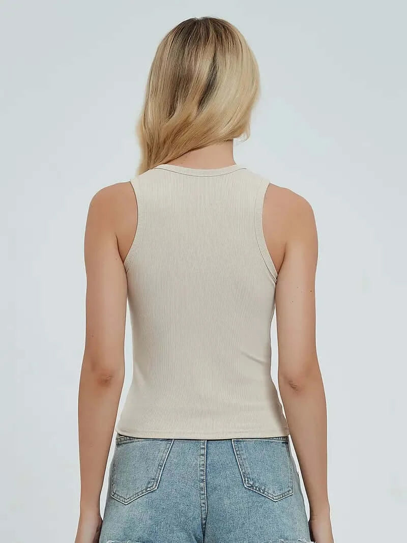 FlexFit Chic Yoga Tank: Your Go-To for Style & Comfort in Active Wear - Dixie Hike & Style
