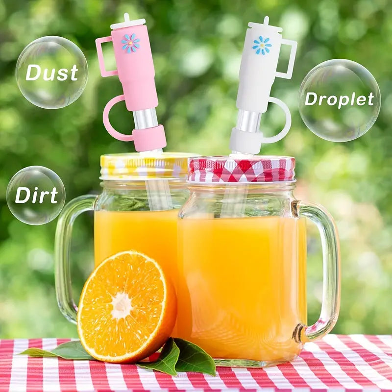 Silicone SplashGuard Straw Caps - For Stanley Tumblers - Dixie Hike & Style