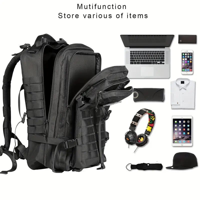Wild West Frontier 45L Tactical MOLLE Backpack - Dixie Hike & Style
