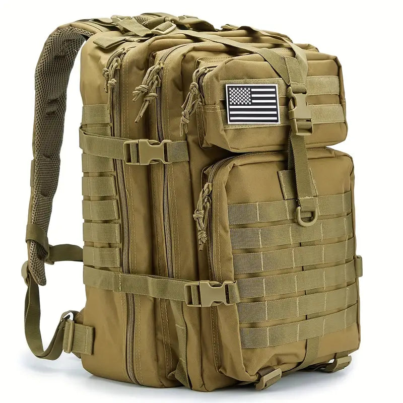 Wild West Frontier 45L Tactical MOLLE Backpack - Dixie Hike & Style