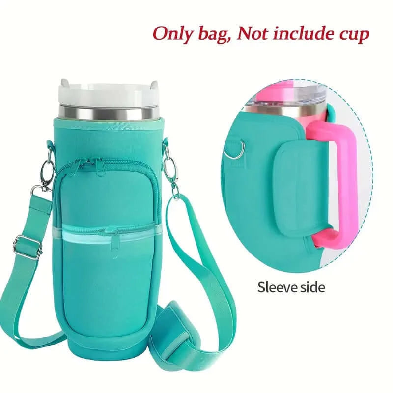 40oz Neoprene Adventure Tumbler Sleeve with Pocket - Dixie Hike & Style