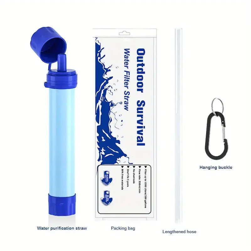 Wild West Portable Water Filter Straw for Survival & Outdoor - Dixie Hike & Style