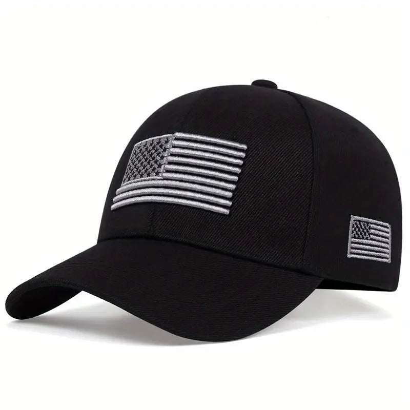 Wild West Patriot Hat - Unisex USA Flag Embroidered Cap - Dixie Hike & Style