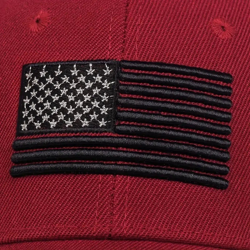 Wild West Patriot Hat - Unisex USA Flag Embroidered Cap - Dixie Hike & Style