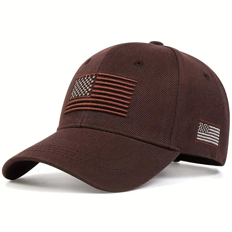 Wild West Patriot Hat - Unisex USA Flag Embroidered Cap - Dixie Hike & Style