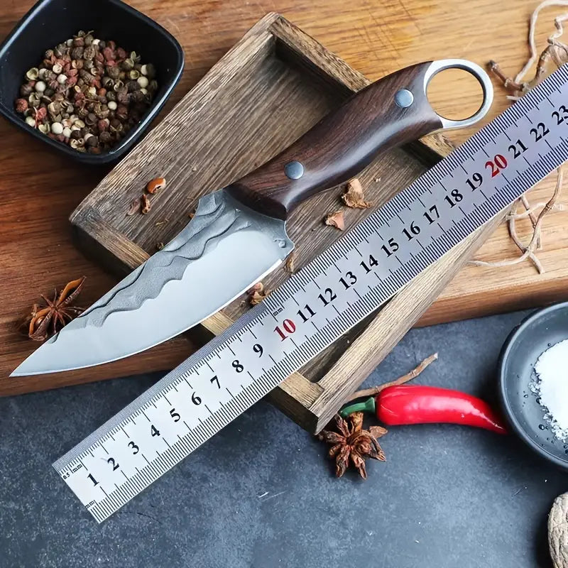 Wild West Butcher's Edge: Multi-Purpose Stainless Steel Meat Knife with Sheath - Dixie Hike & Style