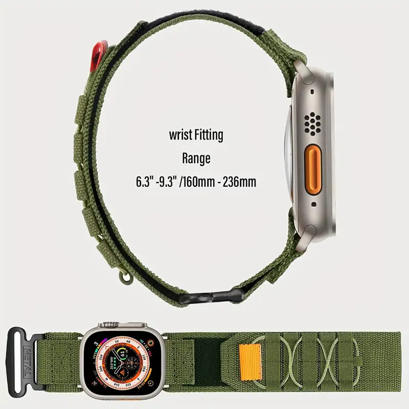 Wild West Tactical Ranger: Durable Nylon Watch Strap - Dixie Hike & Style