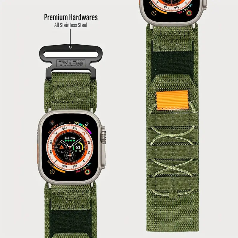 Wild West Tactical Ranger: Durable Nylon Watch Strap - Dixie Hike & Style