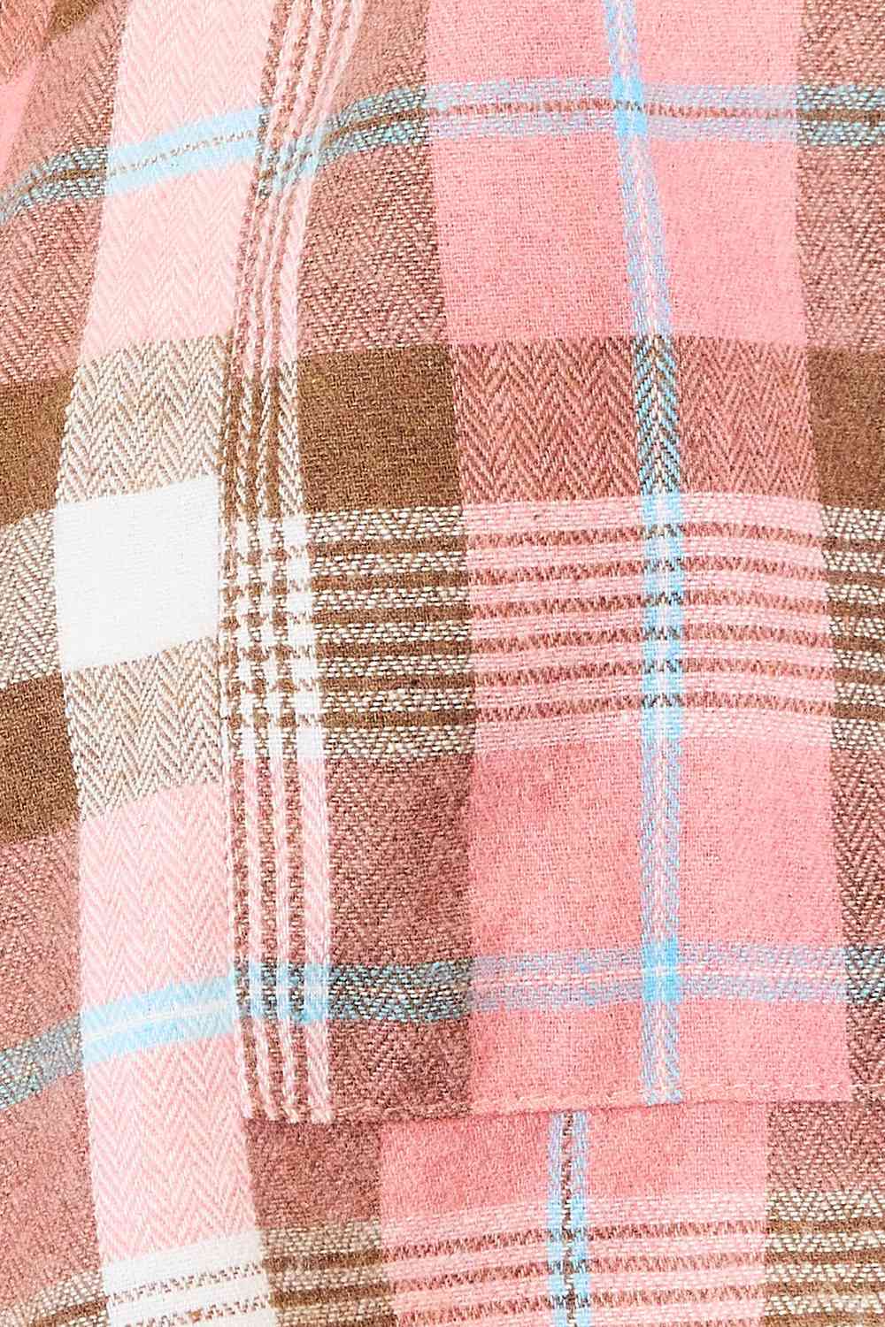 Double Take Plaid Collared Neck Long Sleeve Button-Up Shirt - Dixie Hike & Style