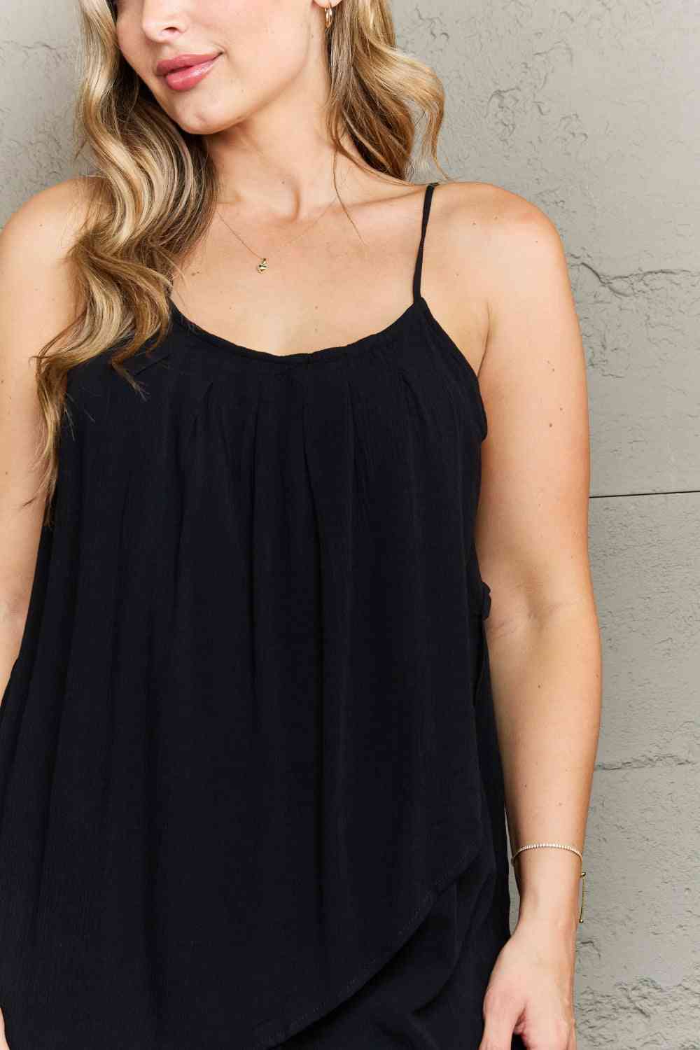Ninexis Hang Loose Tulip Hem Cami Top - Dixie Hike & Style