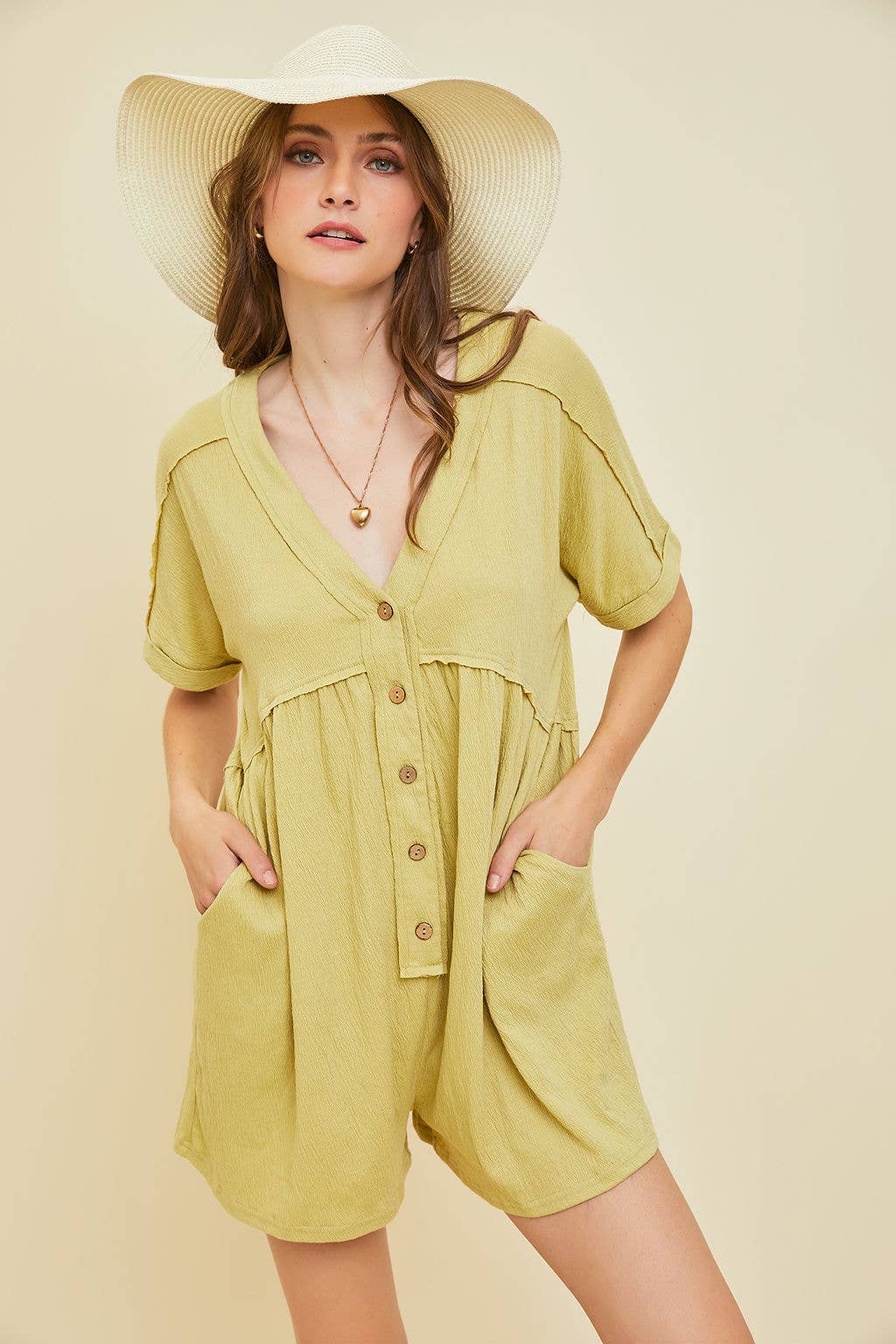 Heyson Eternal Comfort Button-Down Romper