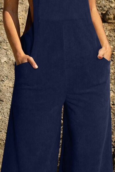 Pocketed Wide Leg Overall - Dixie Hike & Style