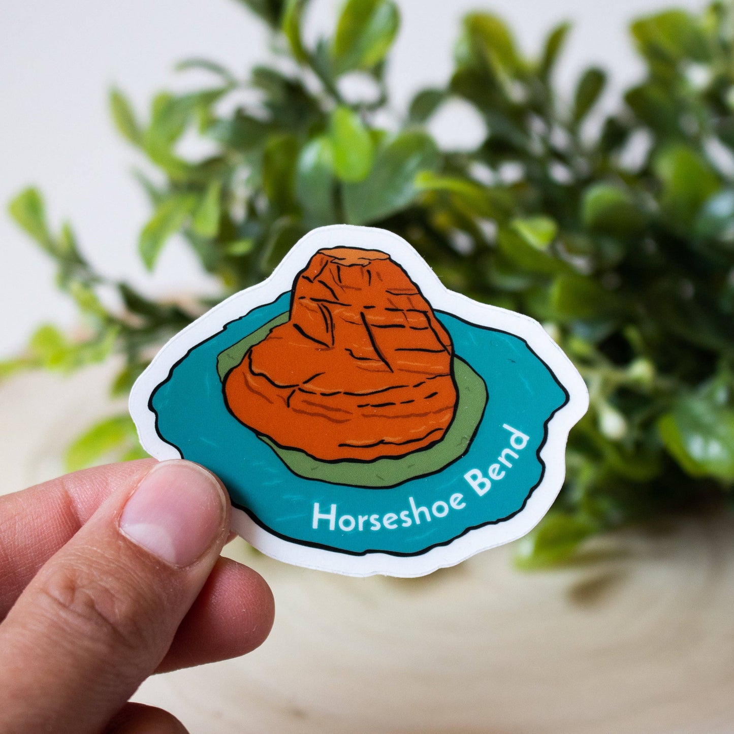 Horseshoe Bend Clear Sticker - Dixie Hike & Style