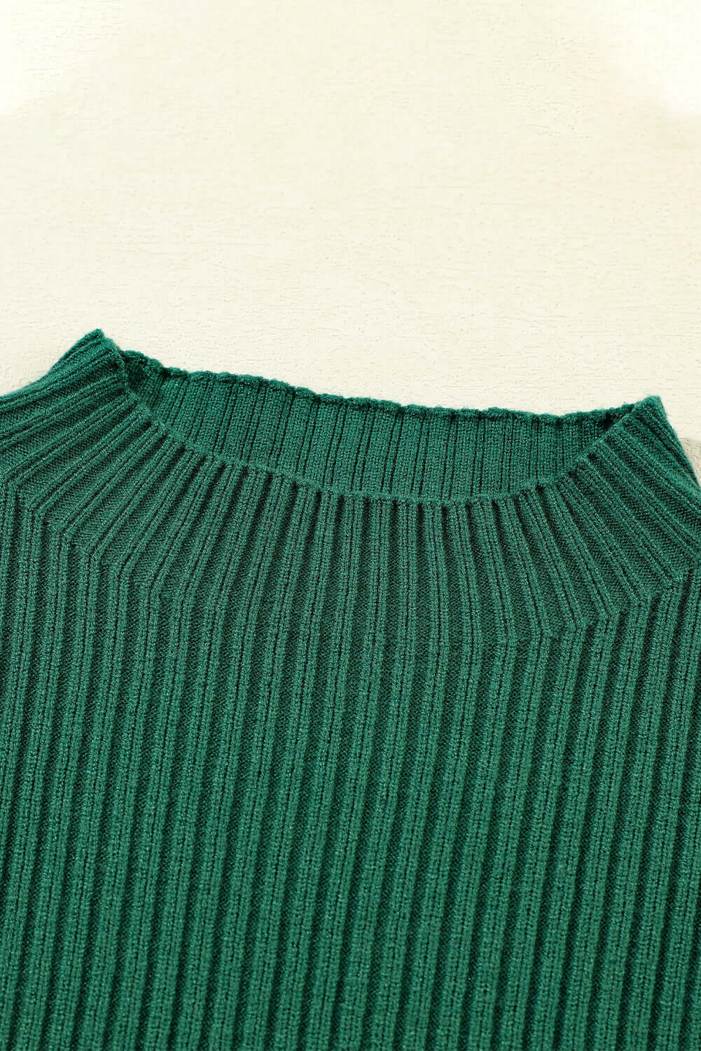 Blackish Green Patch Pocket Ribbed Knit Short Sleeve Sweater - Dixie Hike & Style