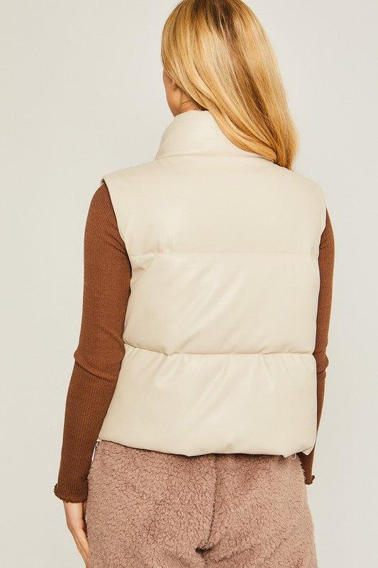 PU Padded Vest - Dixie Hike & Style