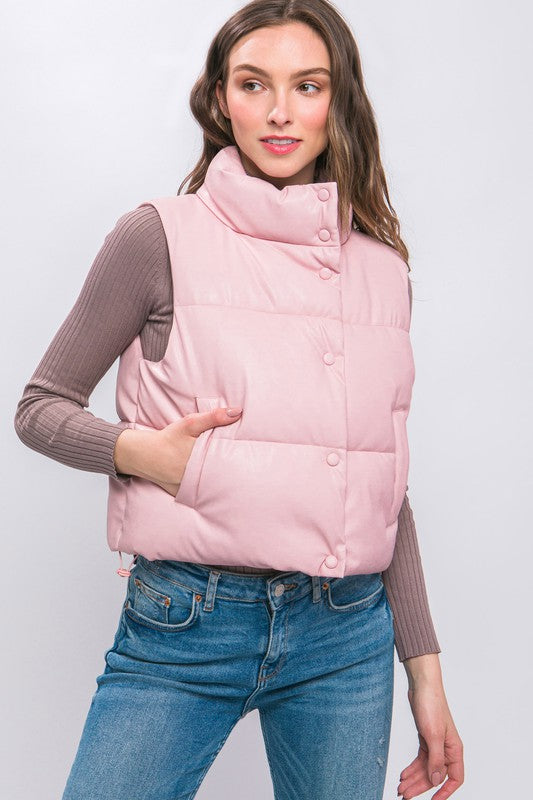 PU Padded Vest - Dixie Hike & Style