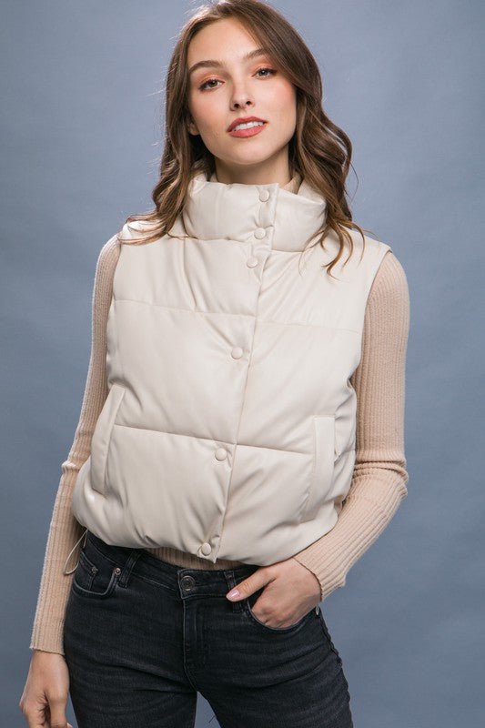 PU Padded Vest - Dixie Hike & Style