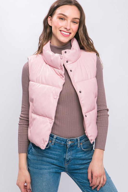 PU Padded Vest - Dixie Hike & Style