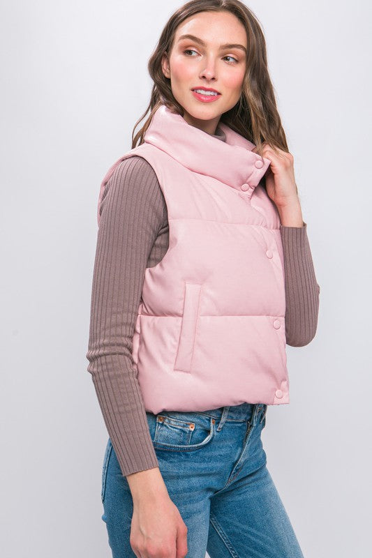 PU Padded Vest - Dixie Hike & Style