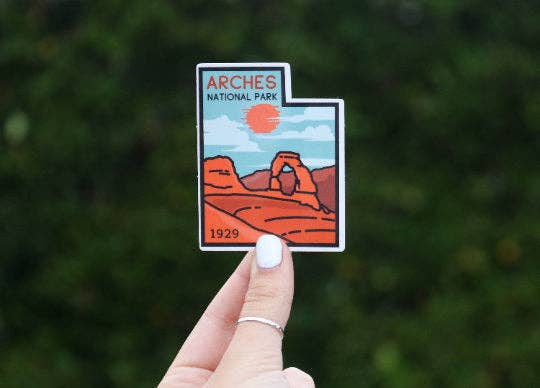 The Mighty 5, Utah's National Parks - Sticker Pack - Dixie Hike & Style