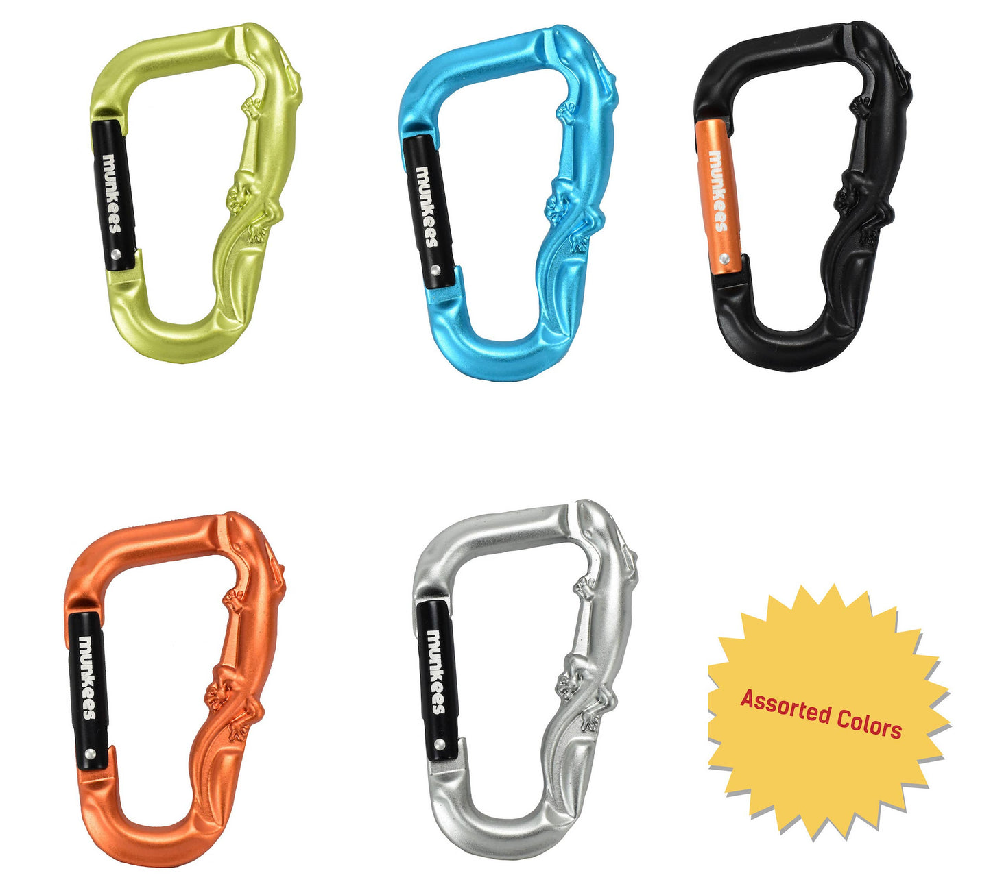 Munkees 3D Lizard Ultimate Utility Stainless Steel Carabiner