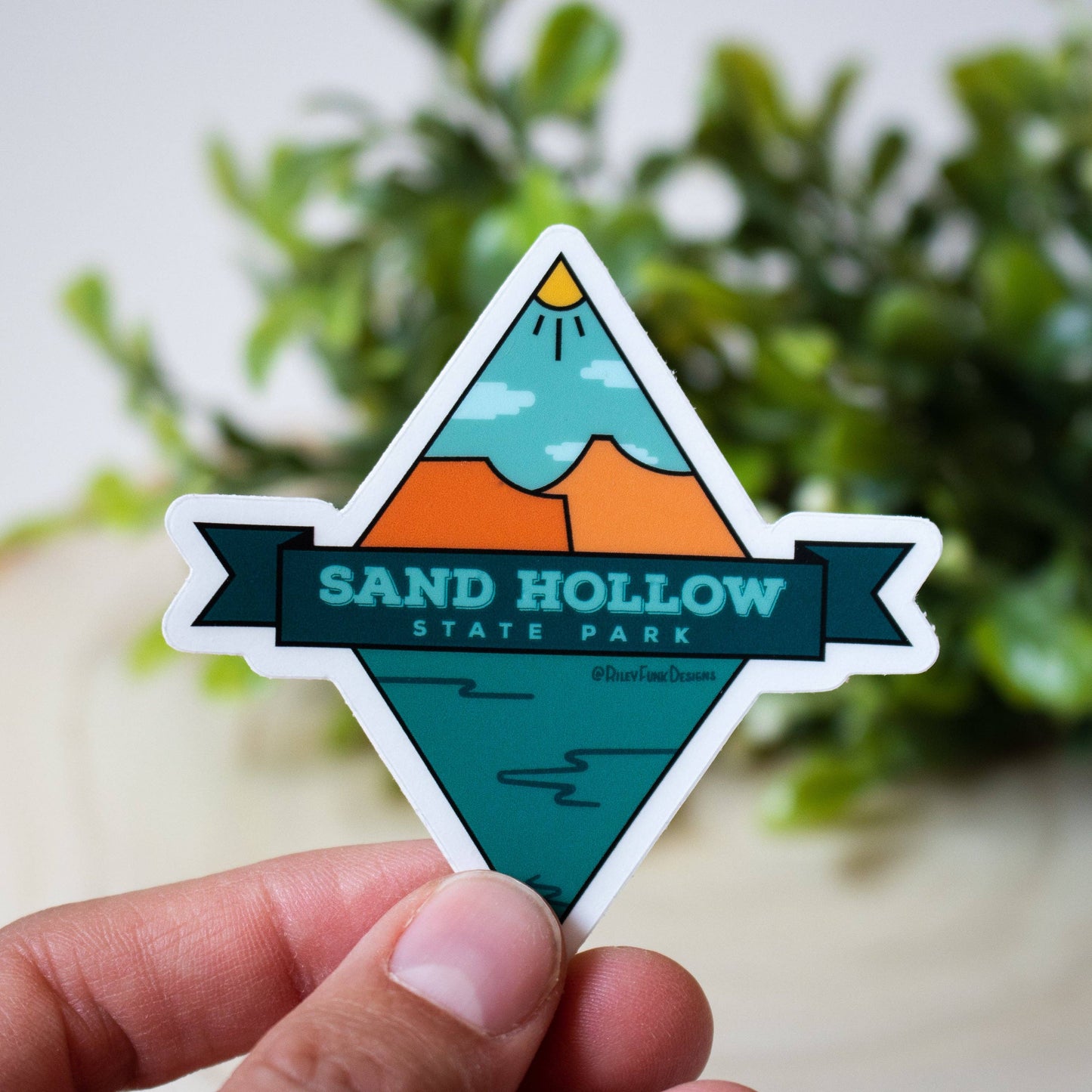 Sand Hollow State Park Diamond Clear Sticker - Dixie Hike & Style