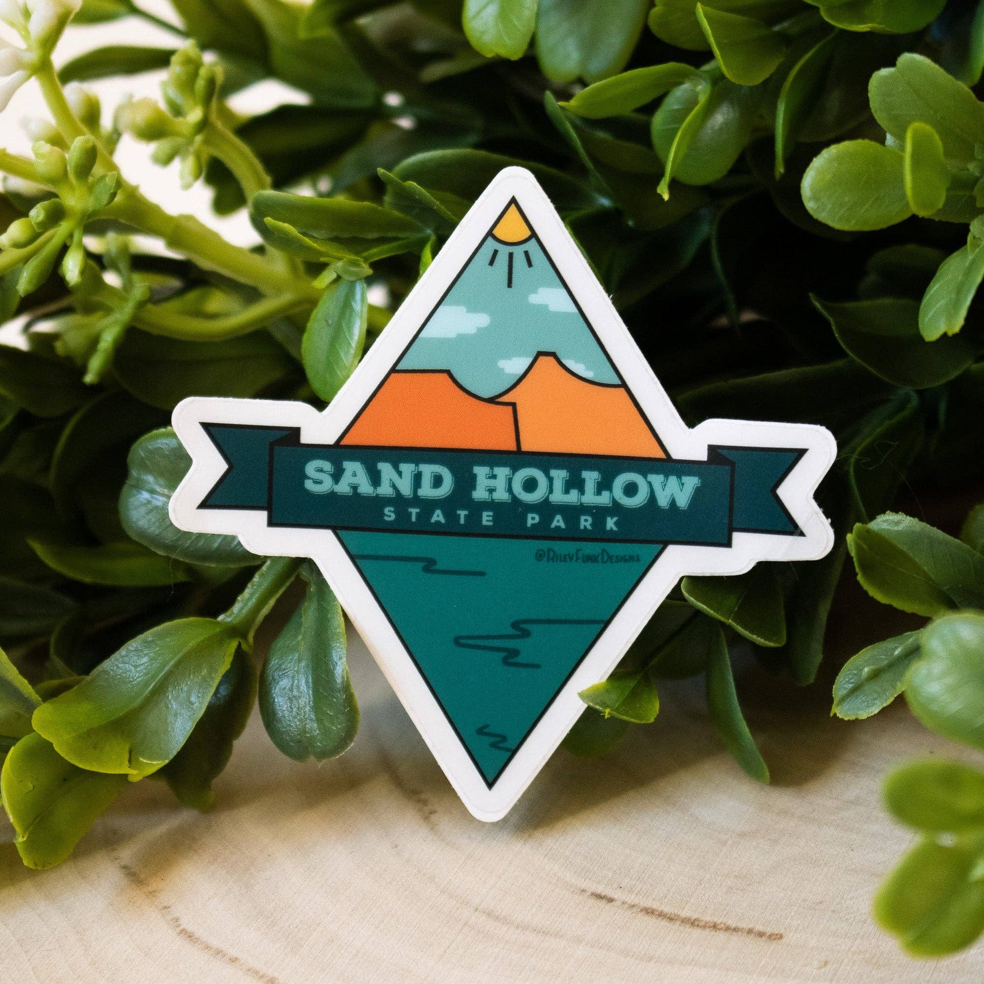 Sand Hollow State Park Diamond Clear Sticker - Dixie Hike & Style