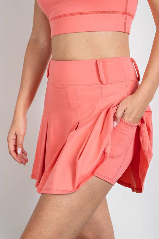 S157037 Butter Soft Pleat Golf Skort