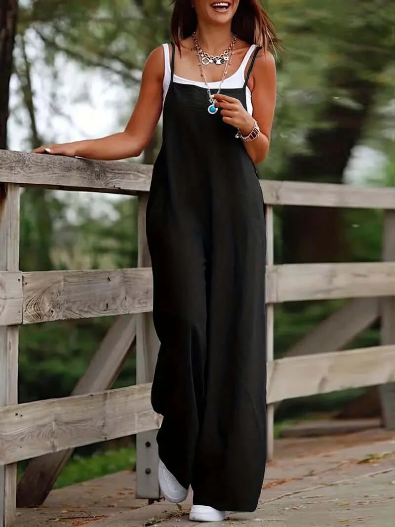 Casual Wide-Leg Jumpsuit: All-Season Style - Dixie Hike & Style