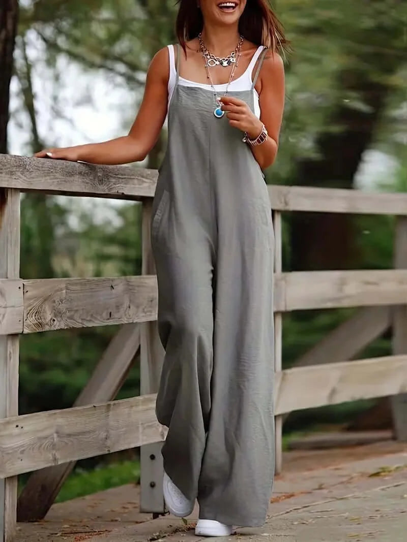 Casual Wide-Leg Jumpsuit: All-Season Style - Dixie Hike & Style
