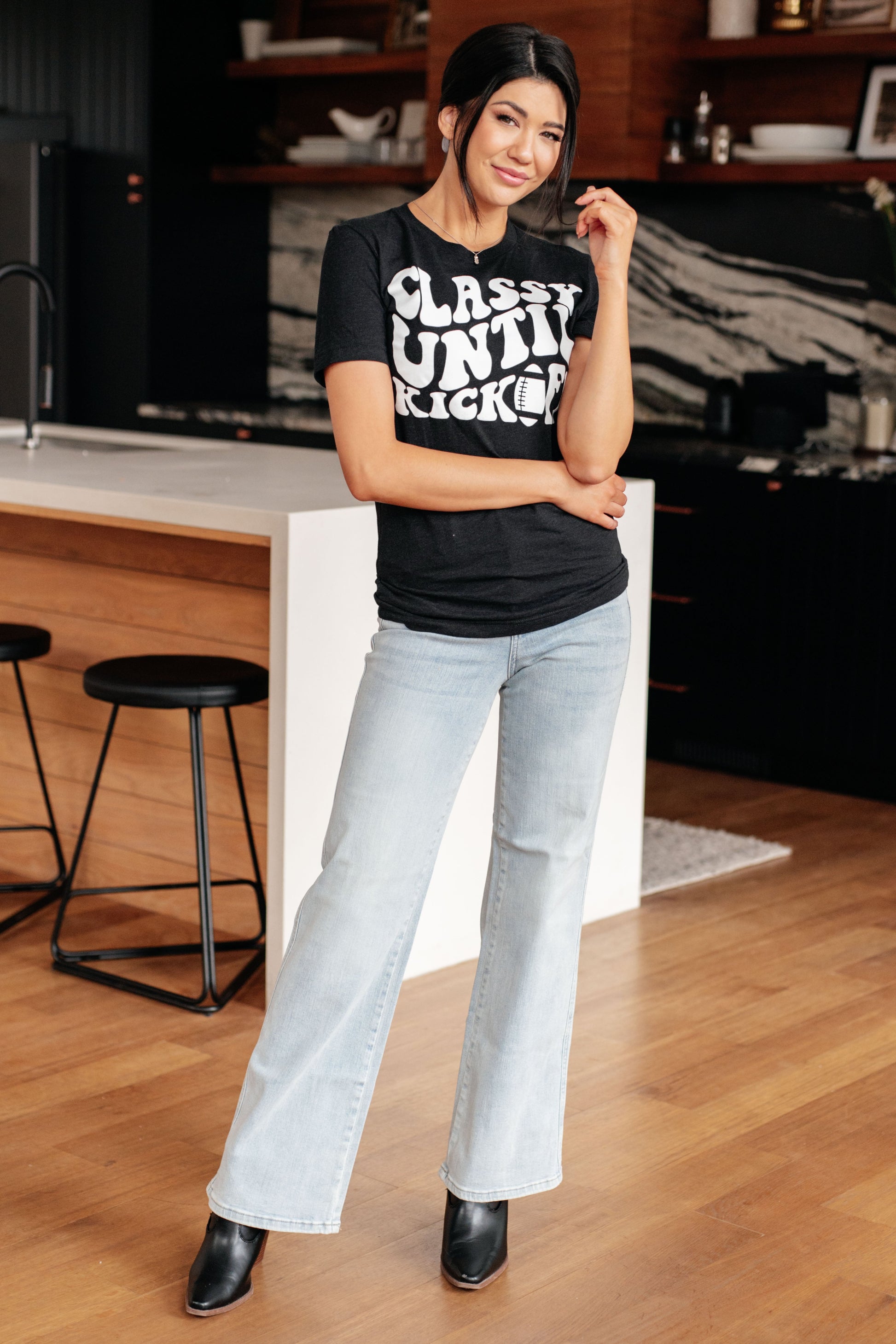 Classy Until Kickoff Tee - Dixie Hike & Style