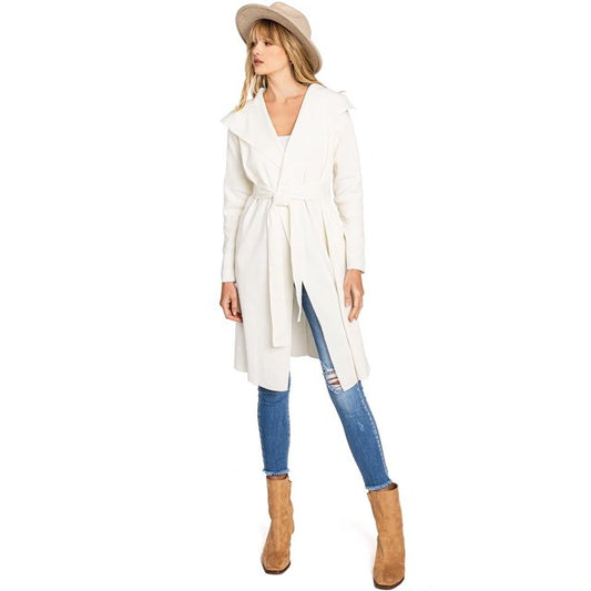 Love Tree Women's Soft Knit Trench Cardigan - Dixie Hike & Style