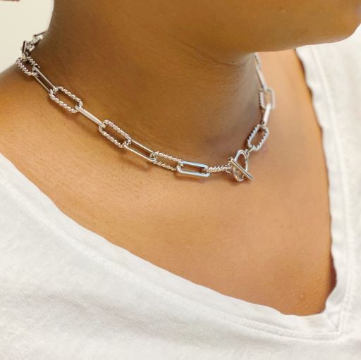 Toggle Chain Link Necklace - Dixie Hike & Style