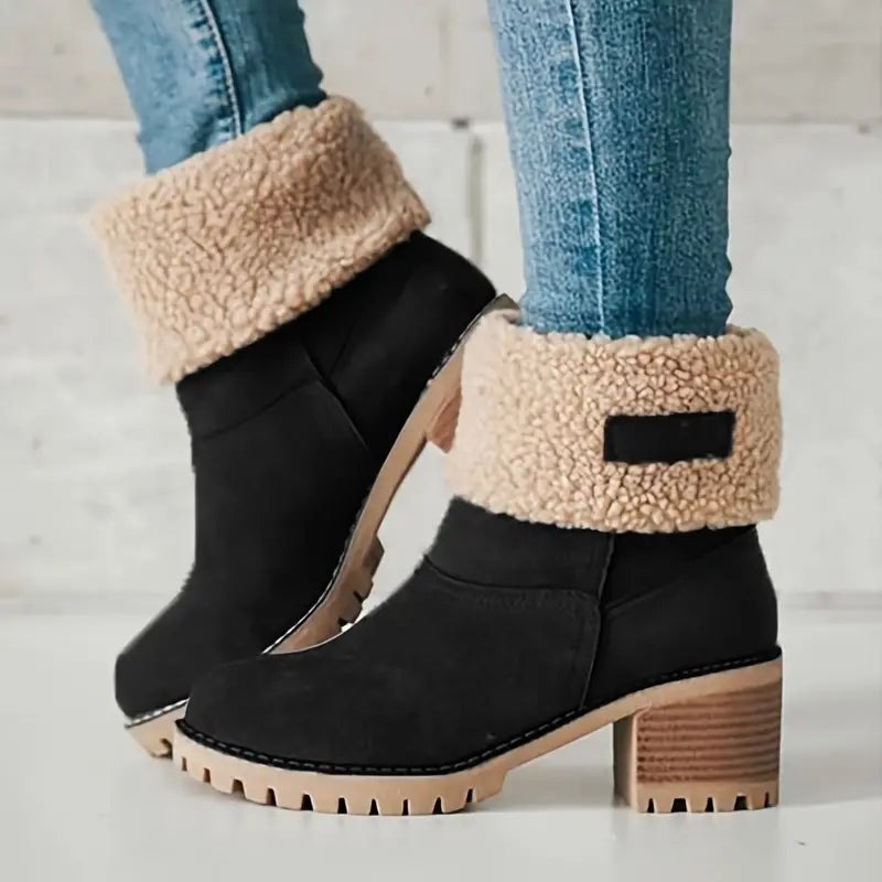 Cozy Comfort Plush-Lined Chelsea Boots for Women - Dixie Hike & Style