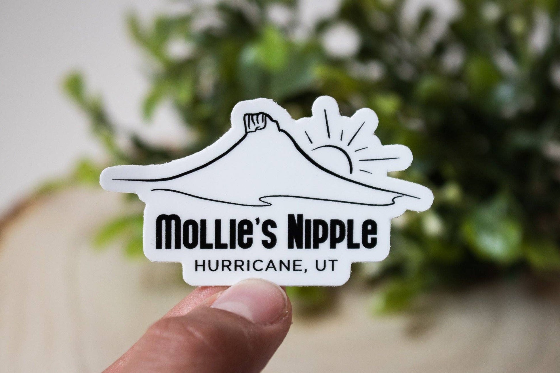 Mollie's Nipple Bold Sticker - Dixie Hike & Style