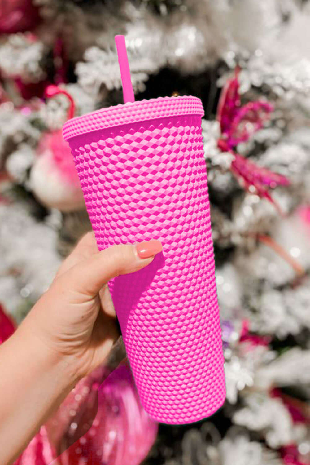 Fiery Red Reusable Matte Plastic Tumbler Cup - Dixie Hike & Style