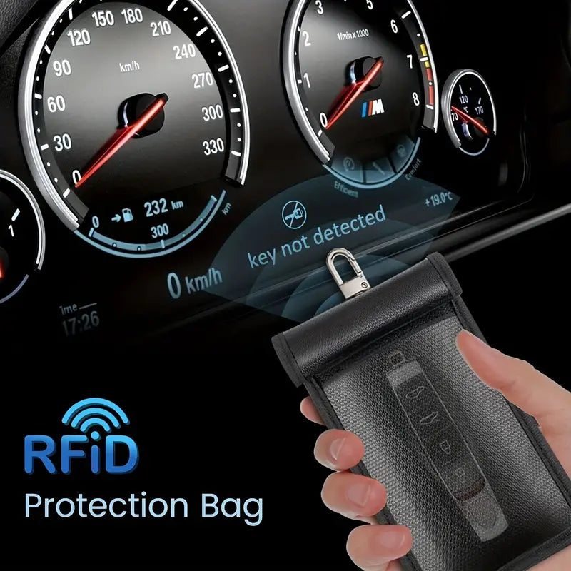 Wild West SecureTech Faraday Bags - Car Keys, Phones, Tablets & Laptop Protection, Cage, Anti-Tracking, Fireproof & Waterproof RFID Pouch Cases