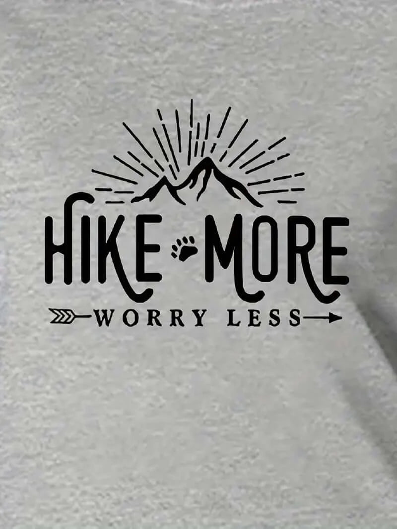 Hike More' Crewneck T-Shirt for Active Women - Dixie Hike & Style