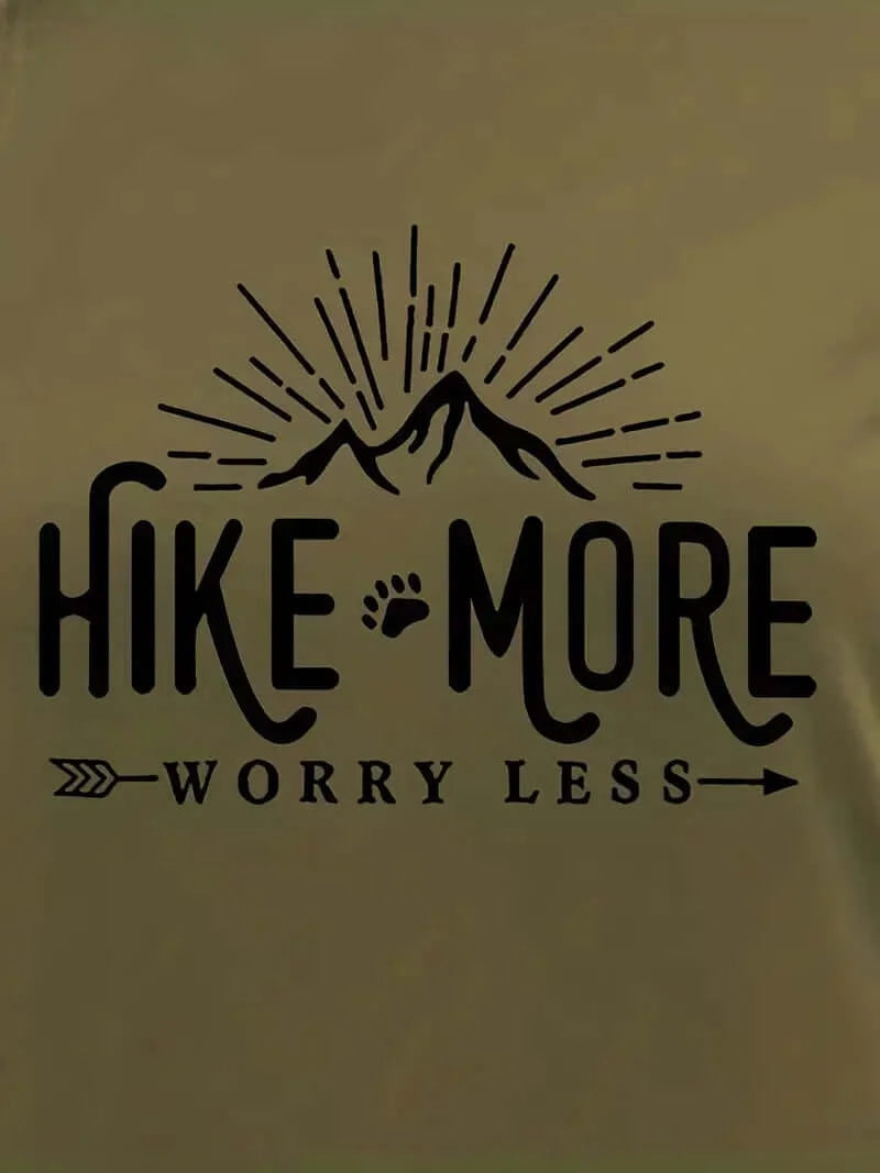 Hike More' Crewneck T-Shirt for Active Women - Dixie Hike & Style