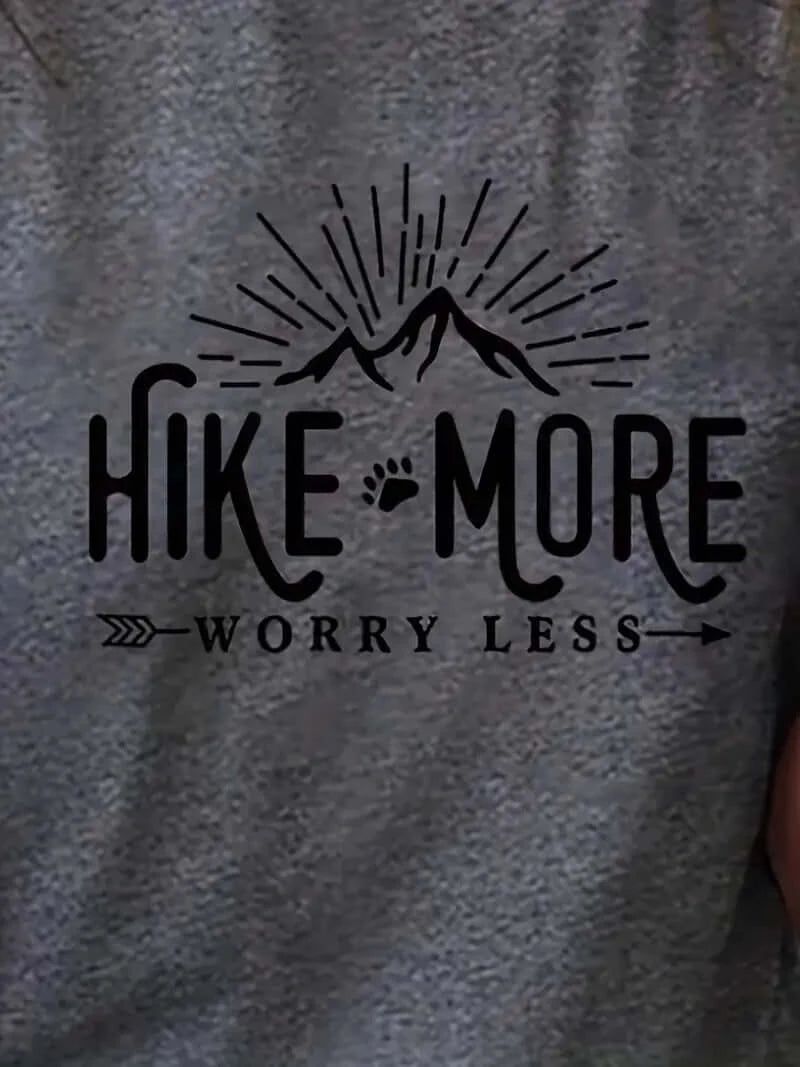 Hike More' Crewneck T-Shirt for Active Women - Dixie Hike & Style