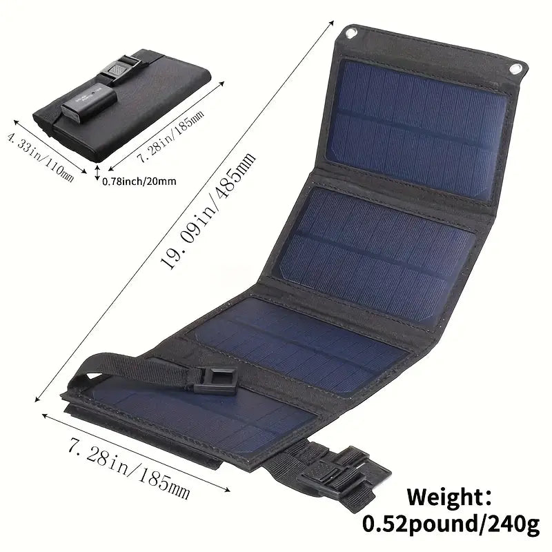 Wild West USB Solar Panel - Portable Power Solution - Dixie Hike & Style