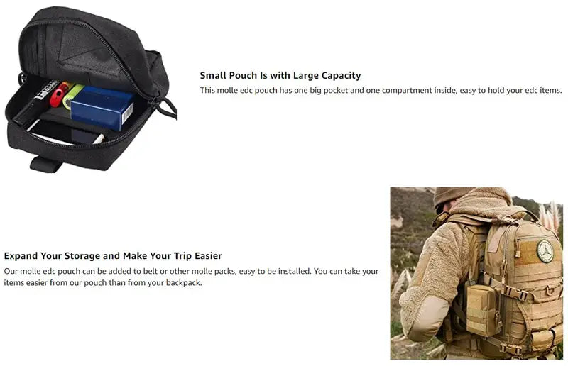 Waterproof Tactical Molle Waist Bag for Hiking & Backpacking - Dixie Hike & Style