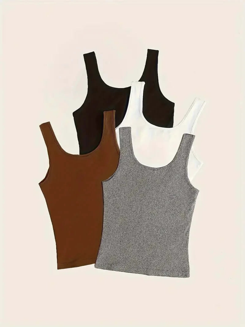 Everyday Essential Sleeveless Tank | Casual Crew Neck Top - Dixie Hike & Style