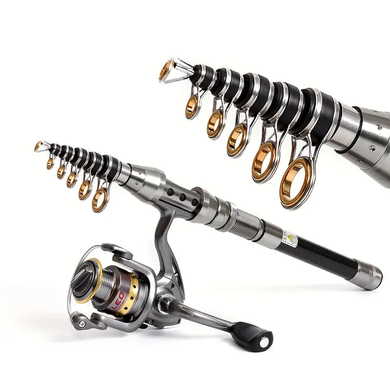 Telescopic Titan Carbon Fishing Rod - Enhanced and Durable, Perfect for All Fishing Environments