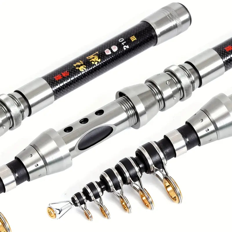 Telescopic Titan Carbon Fishing Rod - Enhanced and Durable, Perfect for All Fishing Environments