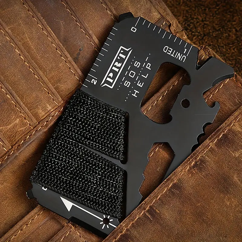 Wild West Trailmaster Multi-Tool Card | Stainless Steel Outdoor Survival Tool - Dixie Hike & Style