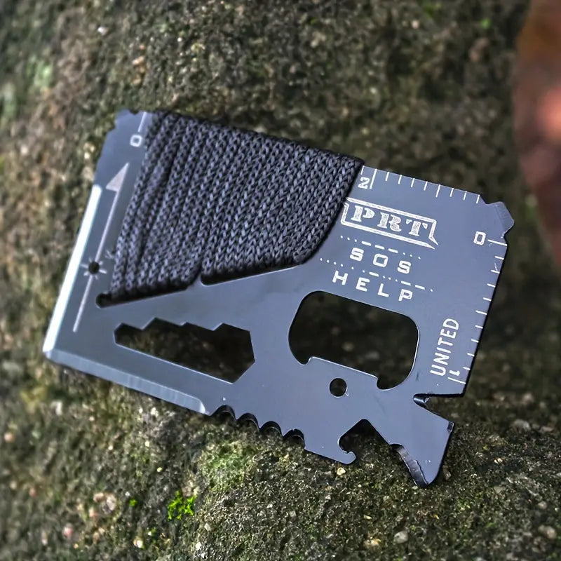 Wild West Trailmaster Multi-Tool Card | Stainless Steel Outdoor Survival Tool - Dixie Hike & Style